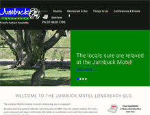 Tablet Screenshot of jumbuckmotel.com.au